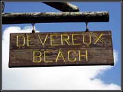 Devereux Beach sign.