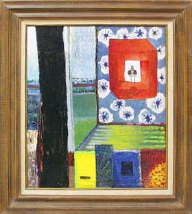 Oil painting by Edward Fish, after Photoshop correction.