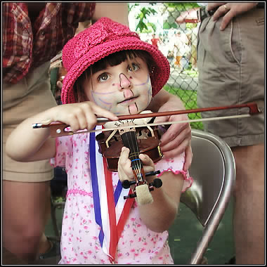 Young violinist.